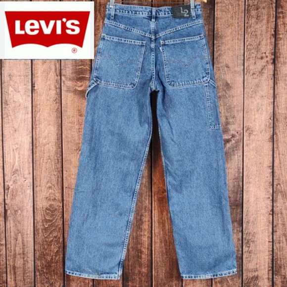 30x34 Vtg 90s L2 White Tag Levi's Carpenter Jeans Mens Excellent Condition - Picture 1 of 13